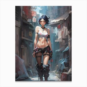 Cybernetic Girl Canvas Print