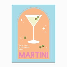 Martini Cocktail Canvas Print