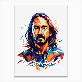 Steve Aoki 02 Portrait Music Icon WPAP Pop Art Style Canvas Print