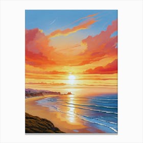 205.Golden sunset,San Francisco,USA. Canvas Print