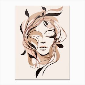 Woman'S Face 7 Canvas Print
