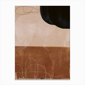 Rust And Dark Abstract 4 Canvas Print