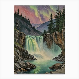 Aurora Falls Canvas Print