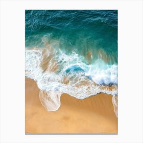 Aerial View Of A Beach 25 Canvas Print