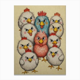 Chickens 1 Canvas Print