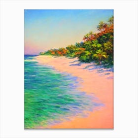 Colva Beach Goa India Monet Style Canvas Print