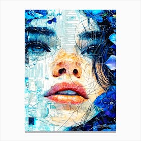 Ponder Face - Wondering Abstract Canvas Print