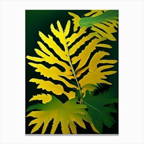 Tansy Leaf Vibrant Inspired 3 Canvas Print