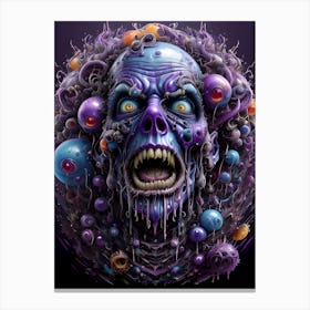 Zombie Head~ Escape Clause~ Reimagined Canvas Print