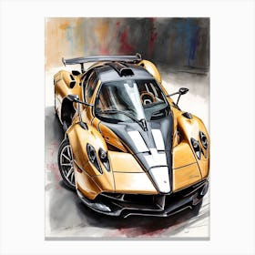 F1 Car Painting Canvas Print