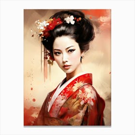 Geisha 1 Canvas Print