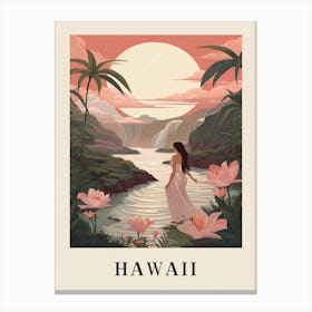 Vintage Travel Poster Hawaii 3 Canvas Print