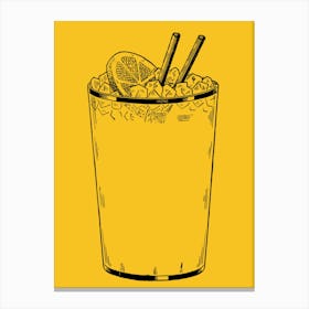 Cocktail In A Glass Canvas Print