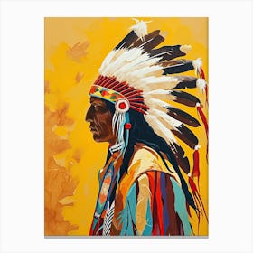 Oneida Odyssey In Abstract Art ! Native American Art Canvas Print