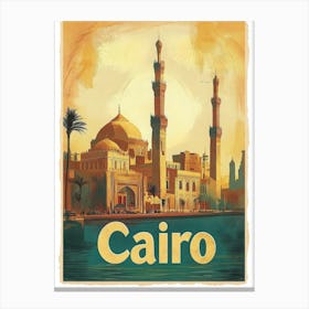 Aihrgdesign A Mid Century Modern Travel Poster For Cairo Show 911ac76e 8c32 4139 Ad1f 2be1c6ef094e 1 Canvas Print