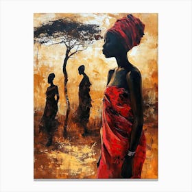 African Women, Boho Canvas Print