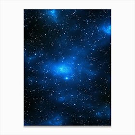 Blue Space Background 2 Canvas Print