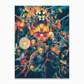 Avengers Movie And FIlm 1 Canvas Print