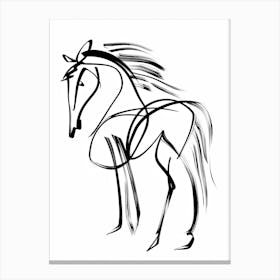 B&W Horse Canvas Print