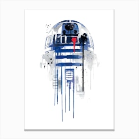 R2d2 Watercolor Canvas Print