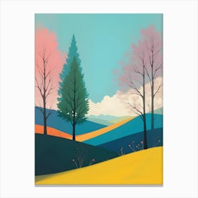 Landscape With Trees Canvas Print