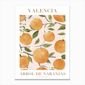 Valencia Arbol De Narmanas Canvas Print
