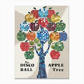 Disco Apple Tree Canvas Print