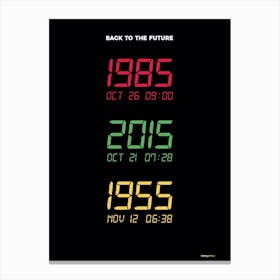 Back To The Future Canvas Print