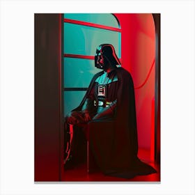 Darth Vader In Wes Anderson Style 06 Canvas Print