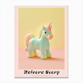 Pastel Toy Unicorn Photography 2 Poster Stampe su tela