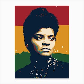 Ida B. Wells Civil Rights Movement in Pop Art Canvas Print