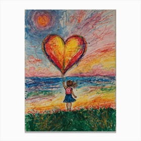 Heart Balloon 5 Canvas Print