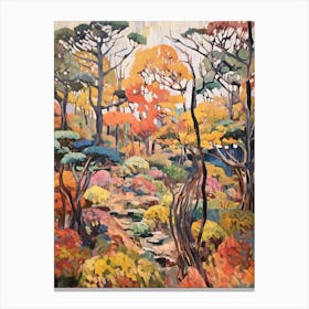 Autumn Gardens Painting Rikugien Gardens Japan 3 Canvas Print