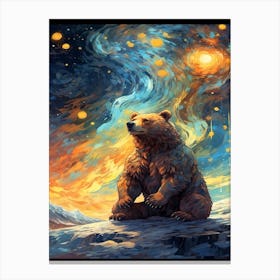 Bear In The Sky Canvas Print