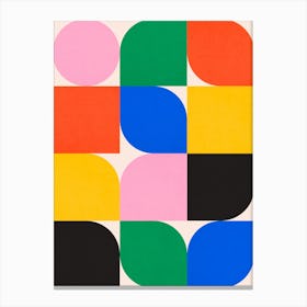 Colorful geometric shapes 6 Canvas Print