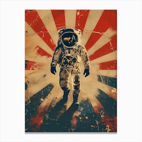 Beautiful Retro Astronaut 6 Canvas Print