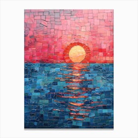 Mosaic Sunset Canvas Print