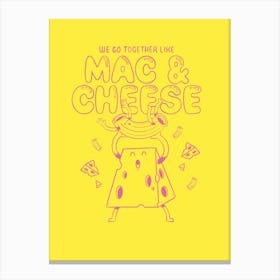 Mac And Cheese Canvas Print