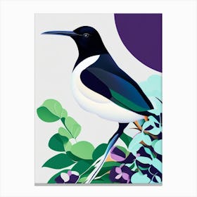 Magpie Pop Matisse 2 Bird Canvas Print