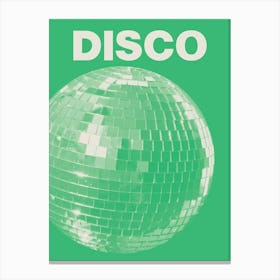 Disco Green Canvas Print