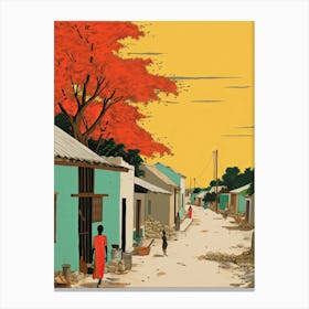 Zanzibar, Tanzania, Graphic Illustration 2 Canvas Print