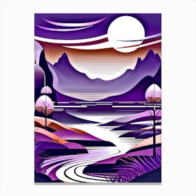 Purple Landscape 1 Canvas Print