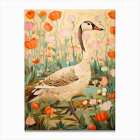 Goose 2 Detailed Bird Painting Canvas Print