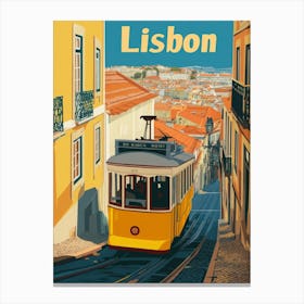 Aihrgdesign A Vintage Travel Poster Of Lisbon Featuring The I 7a321871 Ffb8 4bbb 80b3 9e81d0d4035e 0 Canvas Print