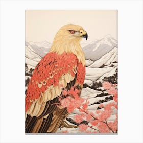 Bird Illustration Golden Eagle 3 Canvas Print