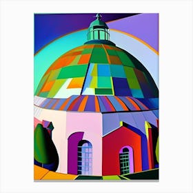 Observatory Dome Abstract Modern Pop Space Canvas Print