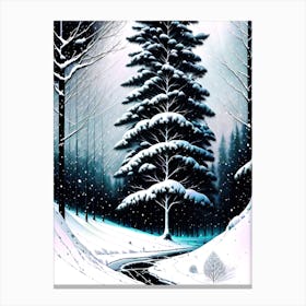 Snowy Forest 4 Canvas Print