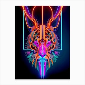Neon Tiger 4 Canvas Print