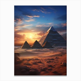 Egyptian Pyramids 2 Canvas Print