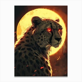 Cheetah Wallpaper Canvas Print